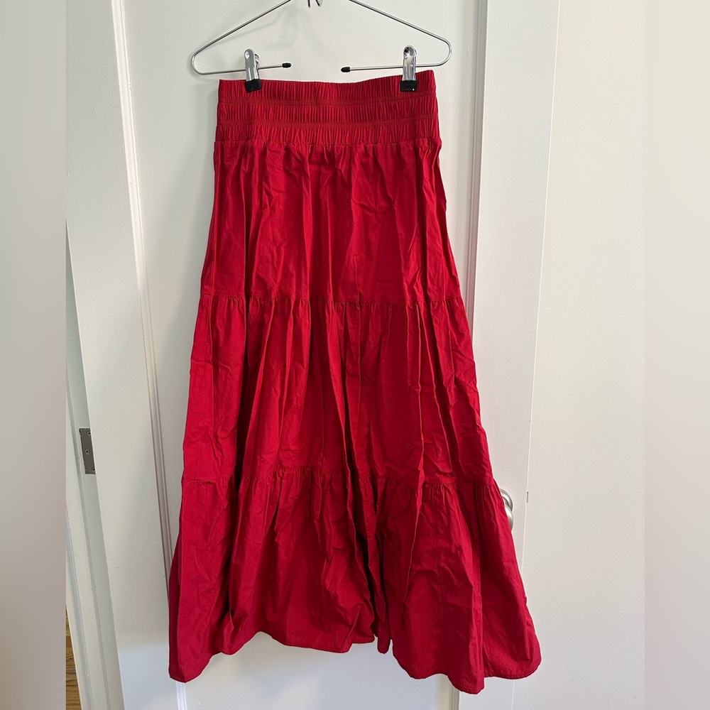 Hill house red maxi skirt. Size XS